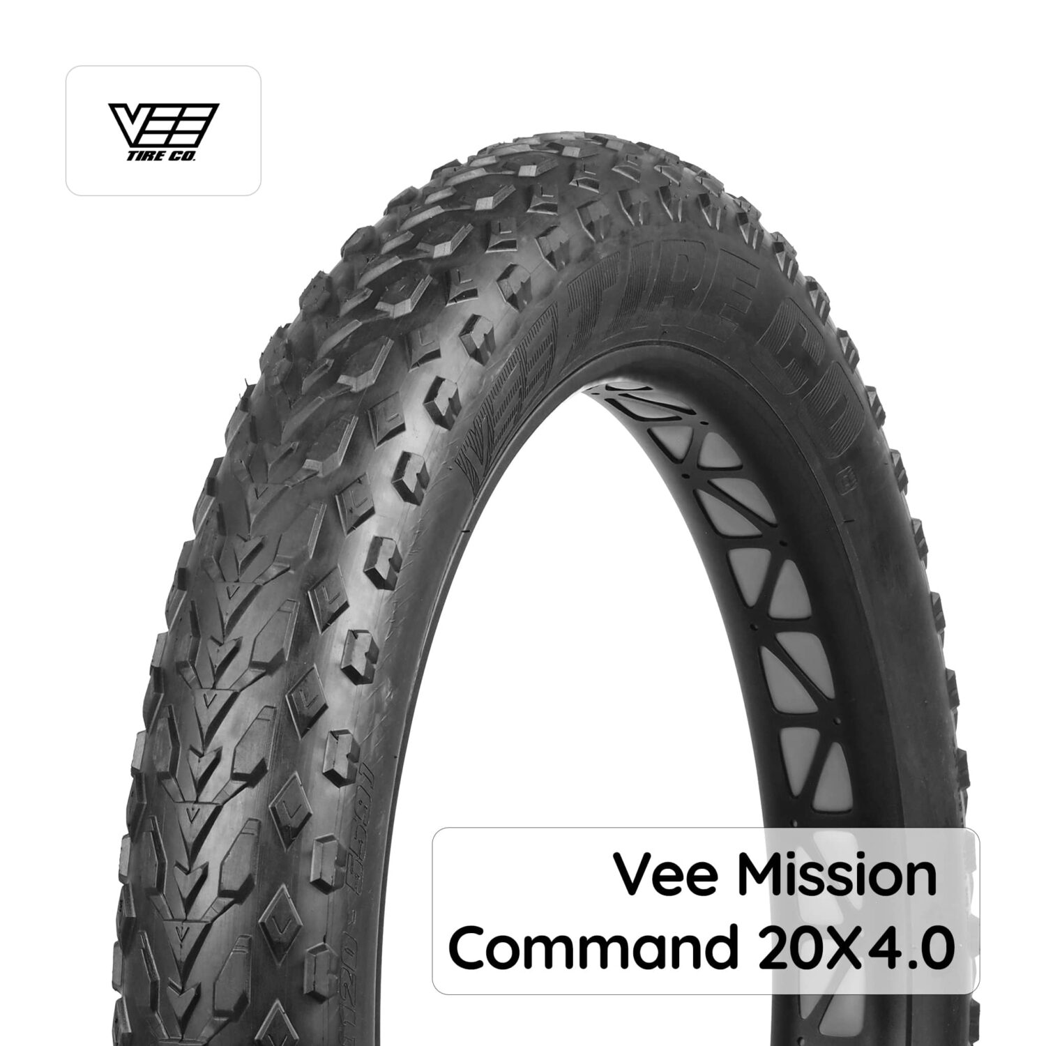 eBP Vee Tire Mission Command Black 20" x 4"