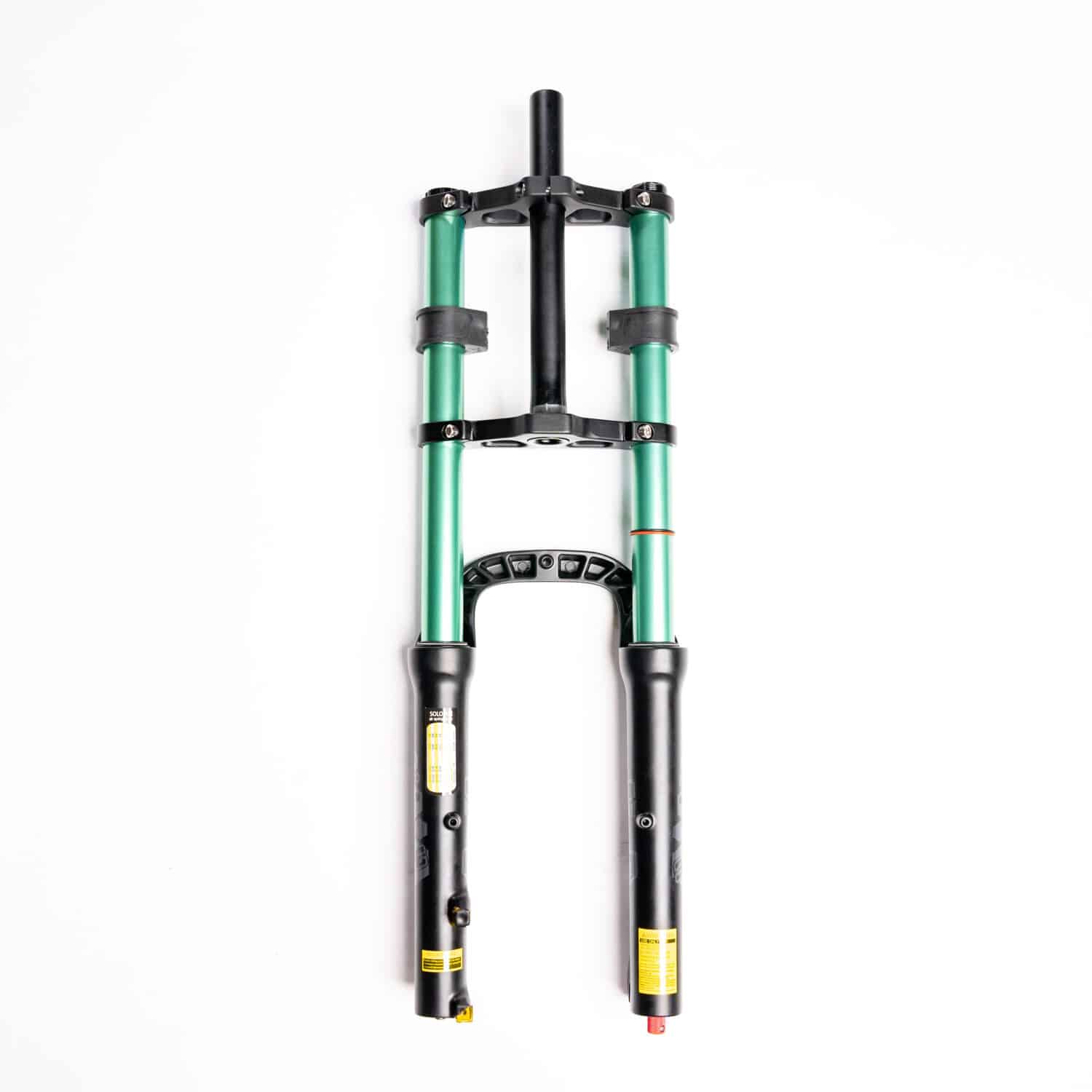 eBP LE Black Double Crown Fork with Green Stanchions 20" - Image 2