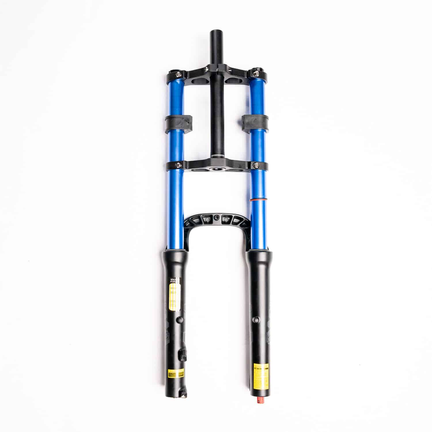 eBP LE Black Double Crown Fork with Blue Stanchions 20" - Image 2