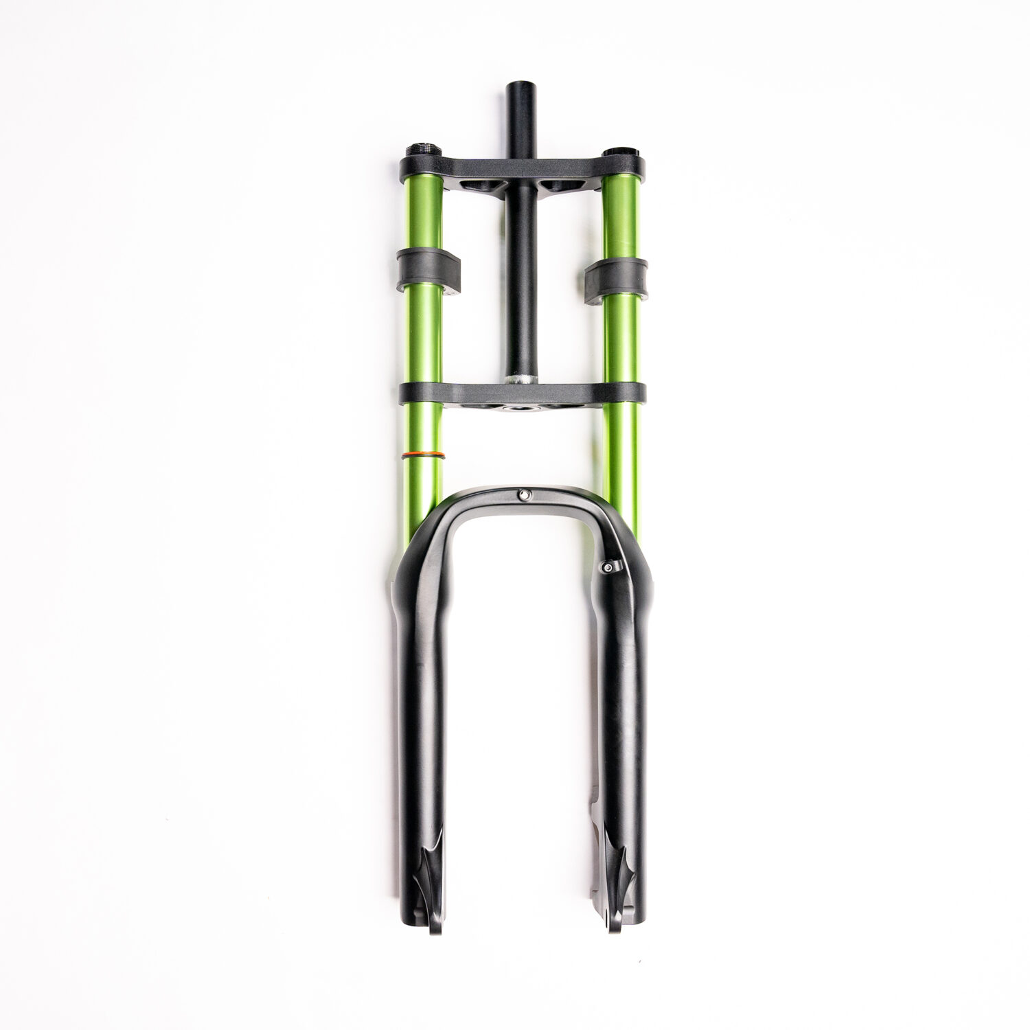 eBP LE Black Double Crown Fork with Light Green Stanchions 20" - Image 2