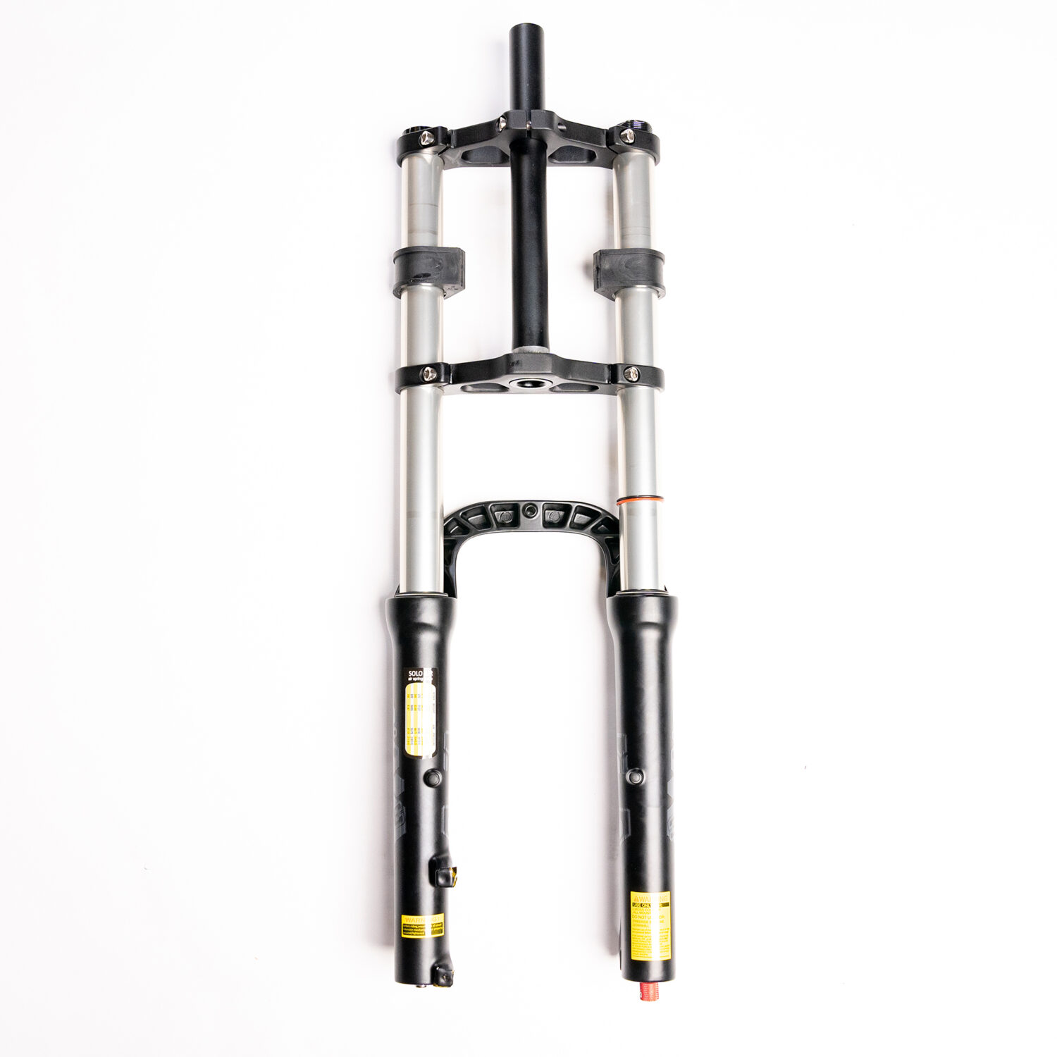 eBP LE Black Double Crown Fork with Silver Stanchions 20" - Image 3