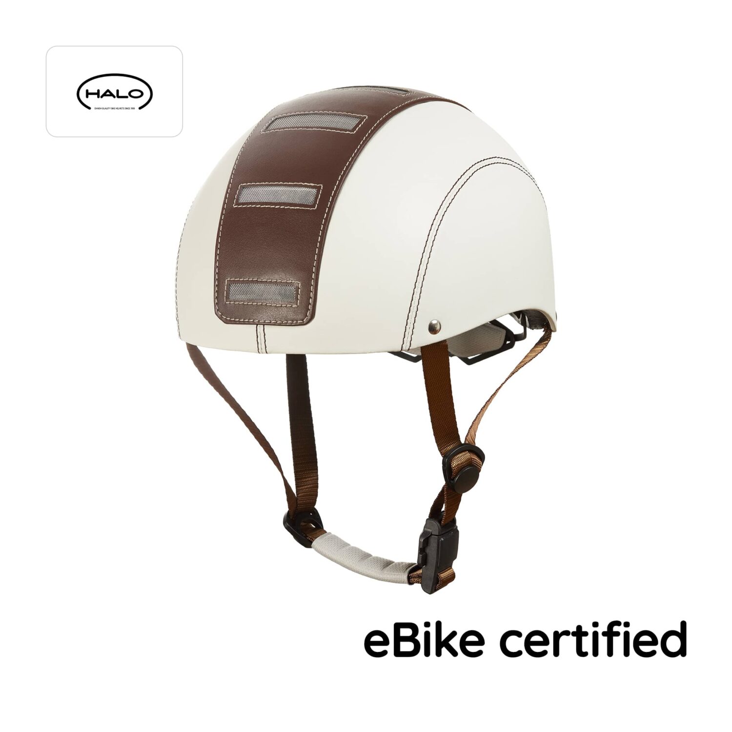 Halo eBike helmet (Cream and Chocolate)